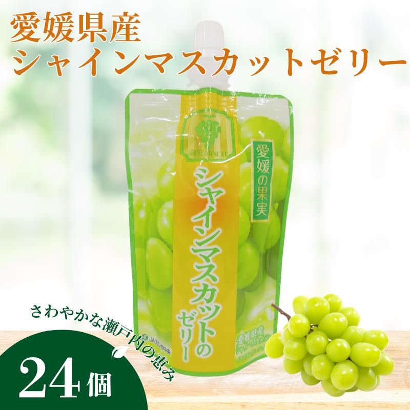 ゼリー飲料 ゼリー 飲むゼリー シャインマスカット 150g×6個×4箱 JAえひめ  愛媛の果実シャインマスカットのゼリー (E-9) ｜ B368