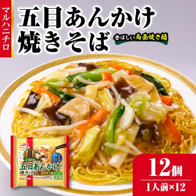 ふるさと納税 大江町 マルハニチロ 冷凍食品 五目あんかけ焼そば 1人前×12個入 045-002