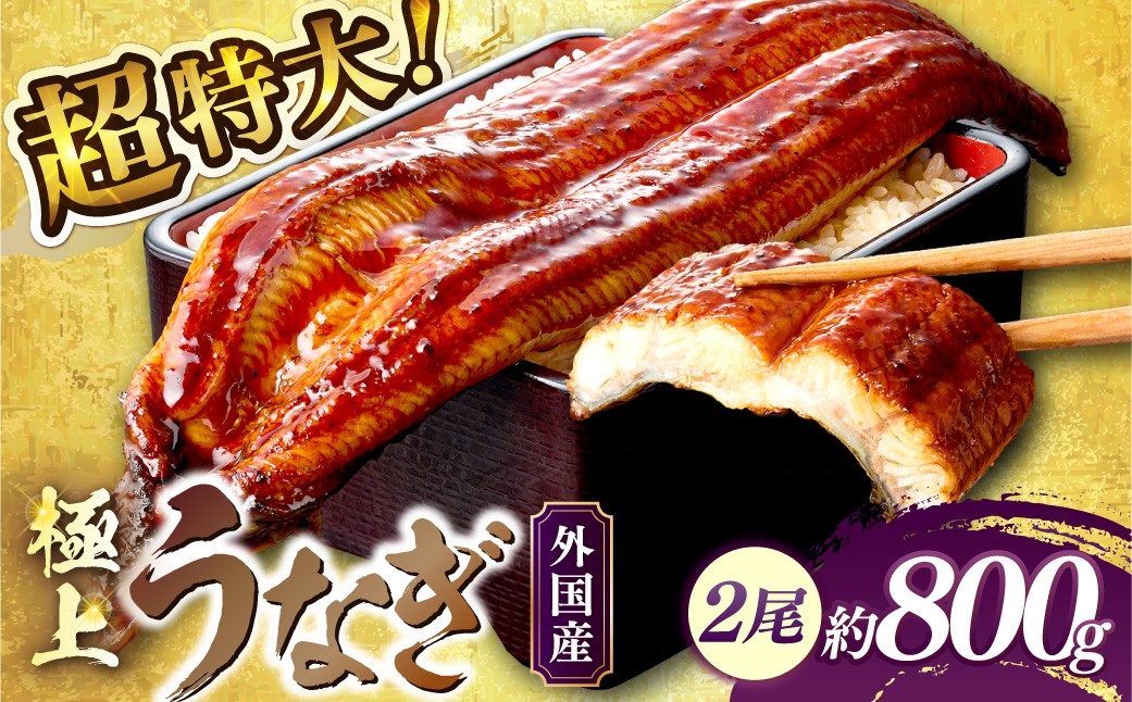 
                  超特大！ふっくら肉厚！うなぎ蒲焼 2尾 合計800g前後 ＜鰻の蒲焼き ウナギのかば焼き 超特大かばやき 肉厚カバヤキ スタミナ 土用の丑の日 小分け 温めるだけ 簡単 レンジ調理＞　YK00403～YK00403_02
                