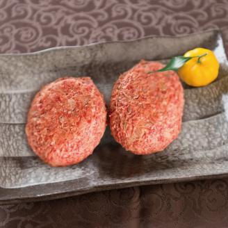 【焼くだけでレストランの味】常陸牛ハンバーグ6個＆焼肉肩バラ450ｇセット 木箱入り【肉のイイジマ】≪牛肉 和牛 ブランド牛 常陸牛 お肉セット 敬老の日≫（DU-7）