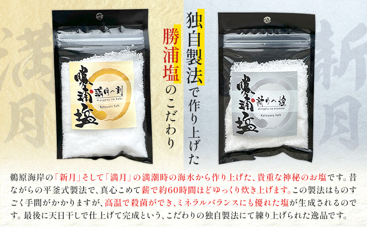 千葉県 勝浦市 満月の刻 45g と 新月の煌 45g 各5袋 セット 【配送不可地域あり】 《30日以内に出荷予定(土日祝除く)》 塩 勝浦塩 調味料
