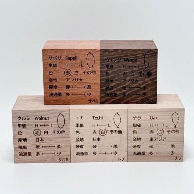ふるさと納税 岸和田市 樹種を学べる 無垢材ブロック　おすすめ16種セット |  | 02