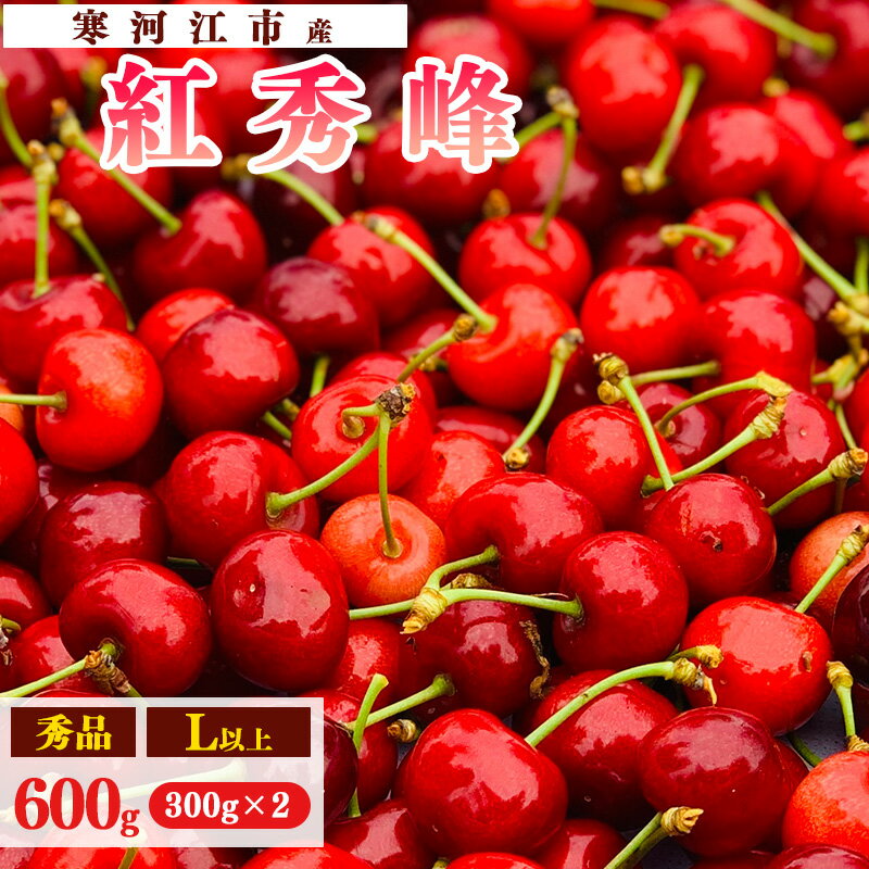【ふるさと納税】《受付終了間近！》山形県産 さくらんぼ 「 紅秀峰 」600g (300g×2パック) 秀品 L以上 【2025年6月中旬頃〜7月上旬頃発送予定】 ／ お取り寄せ フルーツ 果物 果実 特産 産地 直送 東北 300グラム 600グラム 2025年産 令和7年産 山形県産