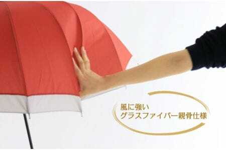 M235　紀州漆器アンブレラ『根来』１６本骨和傘　カバー付　ギフト箱入