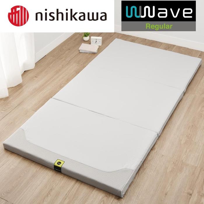 【ふるさと納税】nishikawa(西川) Wwave レギュラー 敷きふとん シングル | ダブルウェーブ ローズラジカル 三つ折り シングルサイズ 日本製 敷き布団 敷きぶとん 敷布団 マットレス マット 洗える 丸洗い ウォッシャブル 寝具 日用品 人気 おすすめ 送料無料