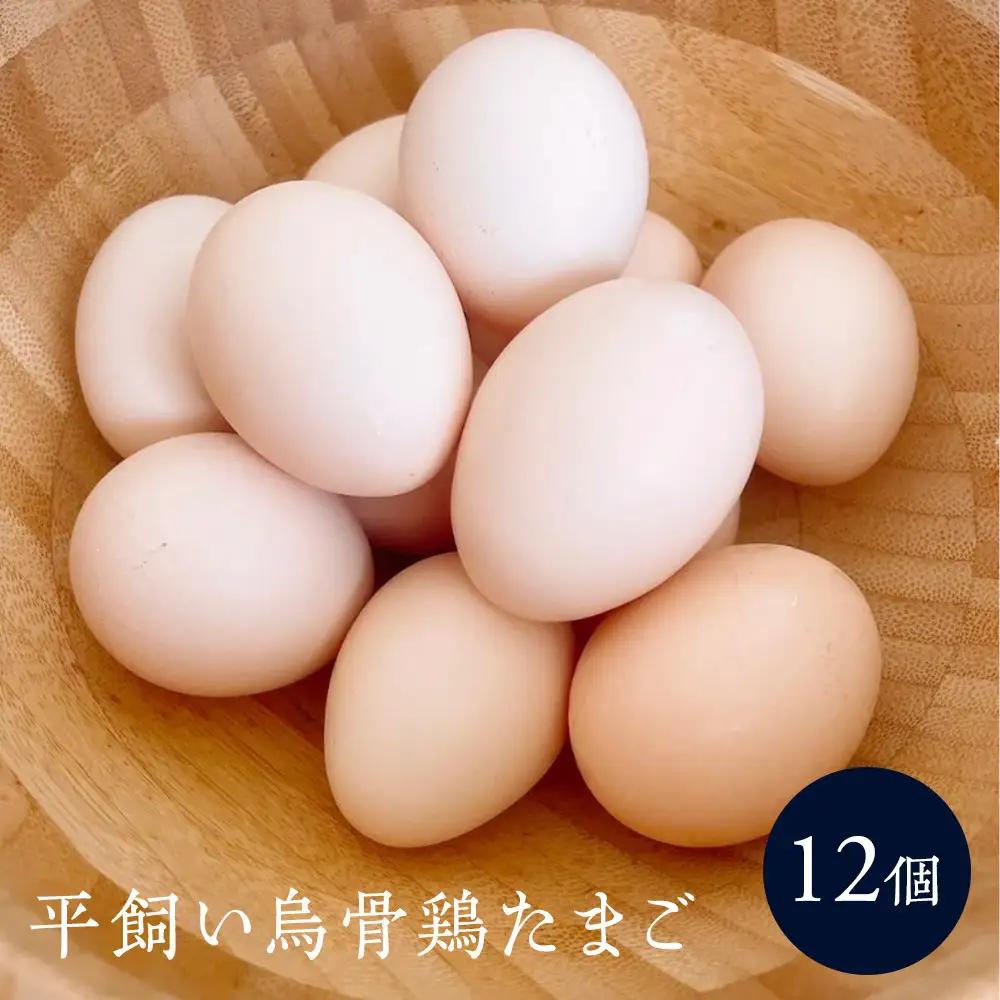 平飼い烏骨鶏のたまご12個 | 湯河原町 ミックスファーム 烏骨鶏 こだわり飼育 朝食