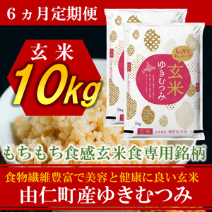 【６カ月定期】ゆきむつみ　10kg（5㎏×2個）計60㎏　(TT17)