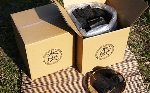 26-207．四万十市産　焚き比べセット黒炭10kg（樫5kg+雑5kg）