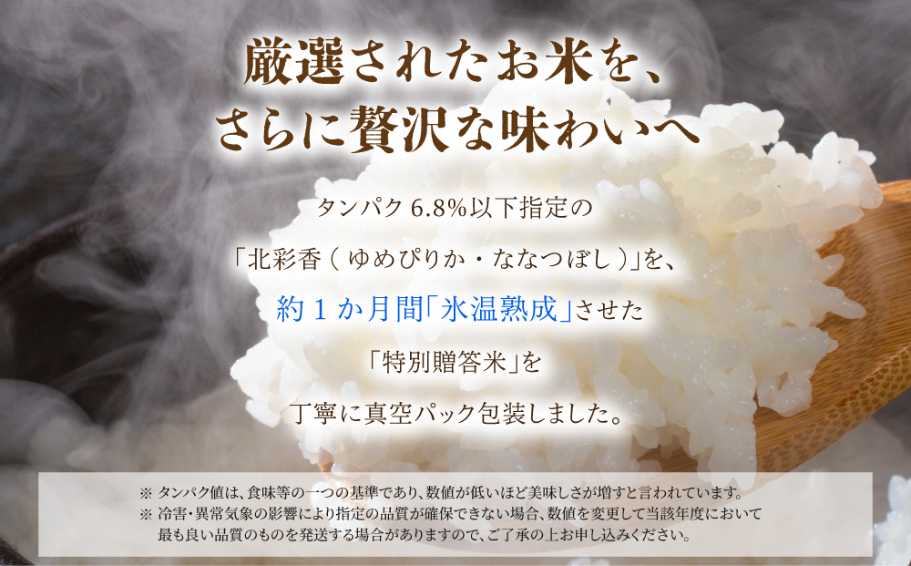 令和8年産 妹背牛産 頂寒熟米 【北彩香(ゆめぴりか・ななつぼし)】2027年1月発送 一括　令和9年1月発送