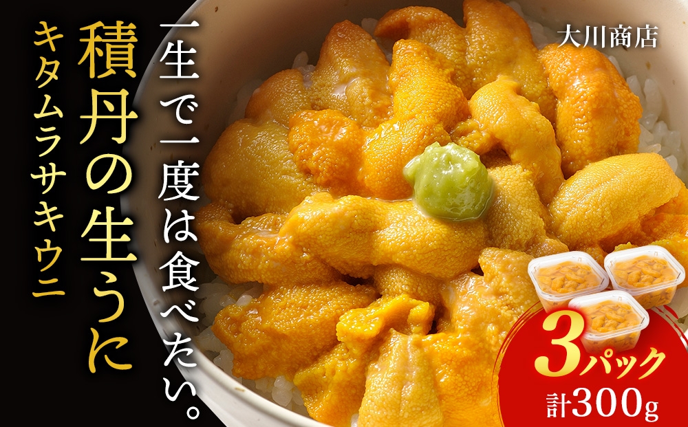 
            【2026年夏発送分】ムラサキウニ100g×3パック
          