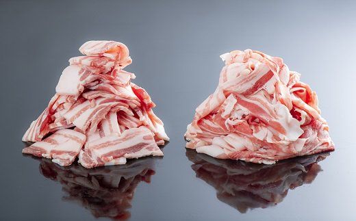 米の恵み豚バラスライス６００ｇ、豚バラ焼肉６００ｇ