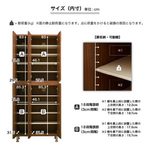 【開梱設置】シューズボックス 【リアル 75 HI板 中央姿見】 アンディーライト_開梱設置 シューズボックス リアル 75 HI板 中央姿見 大川家具 アンディーライト 靴箱 可動棚 お洒落 国内製