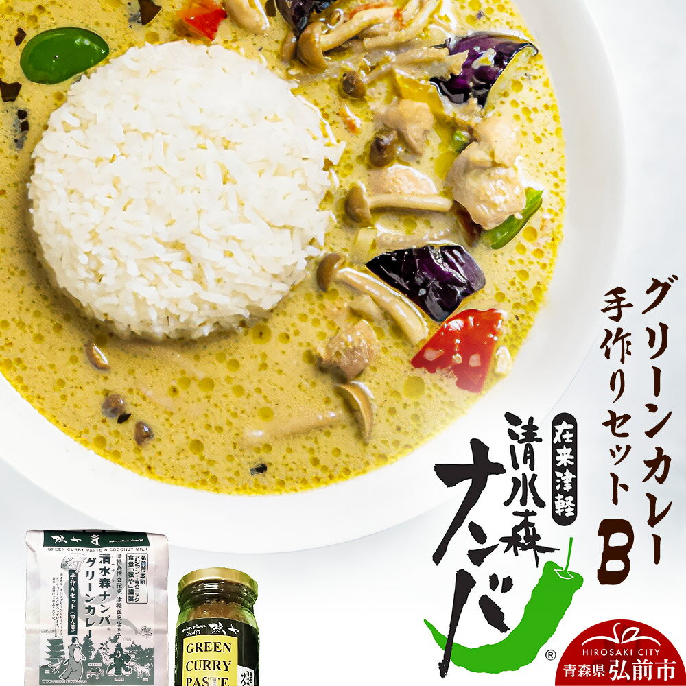【ふるさと納税】清水森ナンバ・グリーンカレー手作りセットB [Curry おいしい カレー セット セット品 美味]