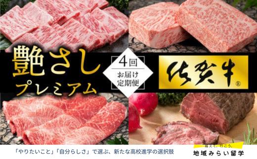 
            【定期便セット】佐賀牛を4回お届け(サーロイン・ローストビーフ・カルビ・しゃぶしゃぶすき焼き用)
          