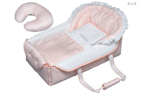 
洗える授乳クッション付き バッグdeクーファン エトワール ピンク
