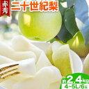 【ふるさと納税】 梨 二十世紀梨 赤秀 4L～5Lサイズ 2.4kg (6玉入り) やずふれあい市場 《9月上旬-9月末頃より出荷予定》 鳥取県 八頭町 送料無料 なし 二十世紀 果物 フルーツ お取り寄せフルーツ