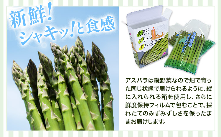 アスパラガス 秀品 アスパラ グリーンアスパラ 2L サイズ 2kg (500g×4) 門別町農業協同組合(生活資材課)《4月上旬-5月末頃出荷》北海道 日高町 送料無料 春野菜 春 朝採り 朝採れ 