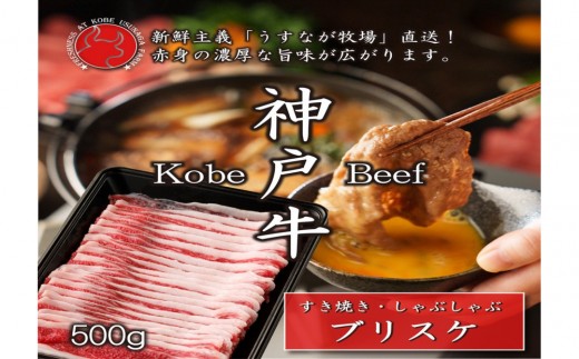 
            神戸牛 ブリスケスライス500g【うすなが牧場】FU2
          