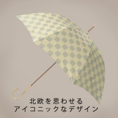 ふるさと納税 都留市 晴雨兼用婦人長傘　ノルディック　ドットコラージュ　グリーン |  | 01