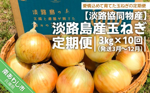 淡路島産玉ねぎ 定期便　3?×10回（発送3月〜12月）