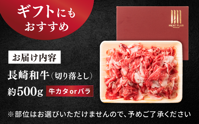 【A4～A5】 長崎和牛 切り落とし 約500g＜株式会社MEAT PLUS＞ [CFT003] 和牛 国産