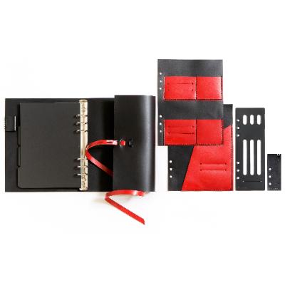 ふるさと納税 高槻市 【KAKURA】 紐巻きA5システム手帳 5点セット urushiブラック |  | 01