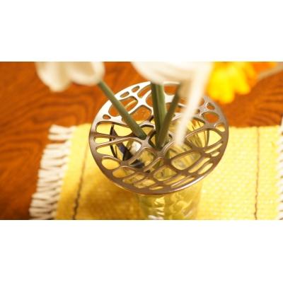 ふるさと納税 長井市 自然をモチーフとしたステンレス鋳物花器「水面flower stand」_F033 |  | 01