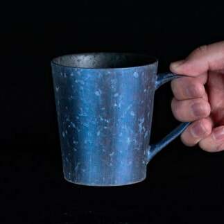 有田焼 麟 Lin マグカップ 2個セット（Blue & Emerald）化粧箱入り パール マグカップ【金照堂】マグカップ おしゃれ マグカップ 人気 マグカップ 高級 マグカップ 磁器 マグカップ