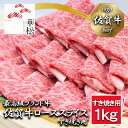 【ふるさと納税】佐賀牛ローススライスすき焼き用1,000g（BL060）