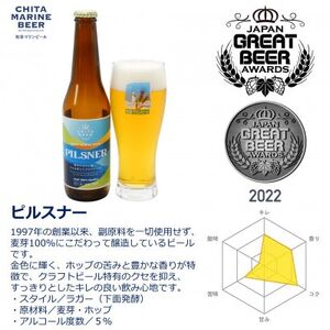 知多マリンビール (ピルスナー) 8本 クラフトビール ラガー ジャーマンスタイル・ピルスナー