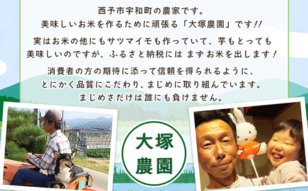 新米＜令和8年産 コシヒカリ 5kg＞国産 愛媛県産 宇和町産 宇和米 こしひかり お米 米 コメ こめ 白米 精米 ご飯 新鮮 5キロ 特産品 大塚農園 愛媛県 西予市【常温】『2026年10月・1