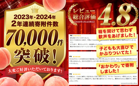 高レビュ-!! 桃 紀の里の 桃 約2kg