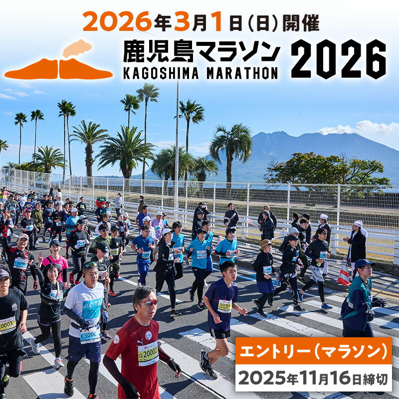 【ふるさと納税】 鹿児島マラソン 2025 エントリー 【2024年11月17日までの申込】 スポーツ 運動 マラソン ファンラン ランニング 大会 出走権 参加権 参加券 期間限定 桜島 錦江湾 鹿児島マラソン実行委員会 鹿児島 鹿児島市 おすすめ ランキング プレゼント ギフト
