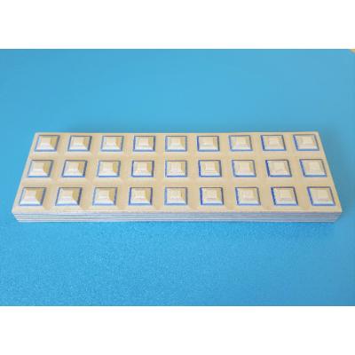 ふるさと納税 芦別市 PLYWOOD laboratory　Paper-Wood トレイ「grid」(ブルー)