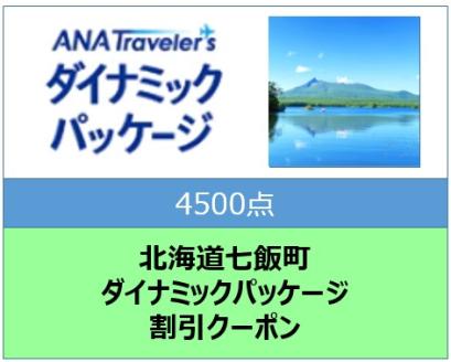 北海道七飯町　ANAトラベラーズダイナミックパッケージ割引クーポン4500点分 NAAV002