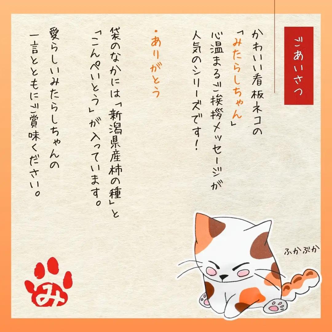 【ありがとう】ご挨拶にぴったり 柿の種＆こんぺいとう 15パック 創信産業 |手土産 挨拶