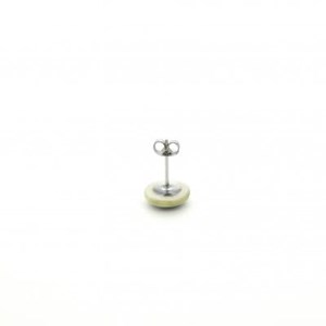 【美濃焼】緑むらタイルピアス(直径10mm)【1396152】