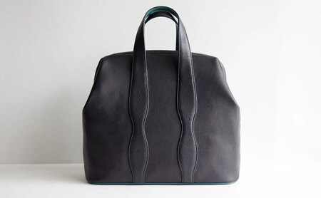 バッグ NANAKO300  牛革 ハンドバッグ トートバッグ VALLEYSHELL 青梅市 ブラック×ピンク