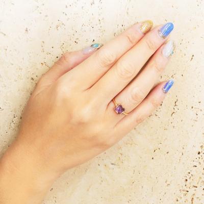 ふるさと納税 甲府市 K10YG アメジスト リング(No.55:24017048) |  | 02