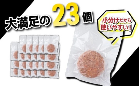 《数量限定》総重量2.7kg 佐賀牛ハンバーグ 【120g×23個】 計2760g  ふっくらジューシー！ 上峰町 佐賀牛 簡単調理《レビューキャンペーン対象返礼品》|佐賀牛入り 人気 焼くだけ 生ハ