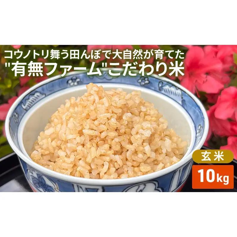 米 有無ファームこだわり米 玄米 農薬・化学肥料不使用 米【10kg】