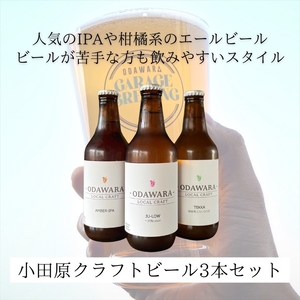 おまかせクラフトビール3本セット　クラフトビール・地ビール【 ビール お酒 神奈川県 小田原市 】