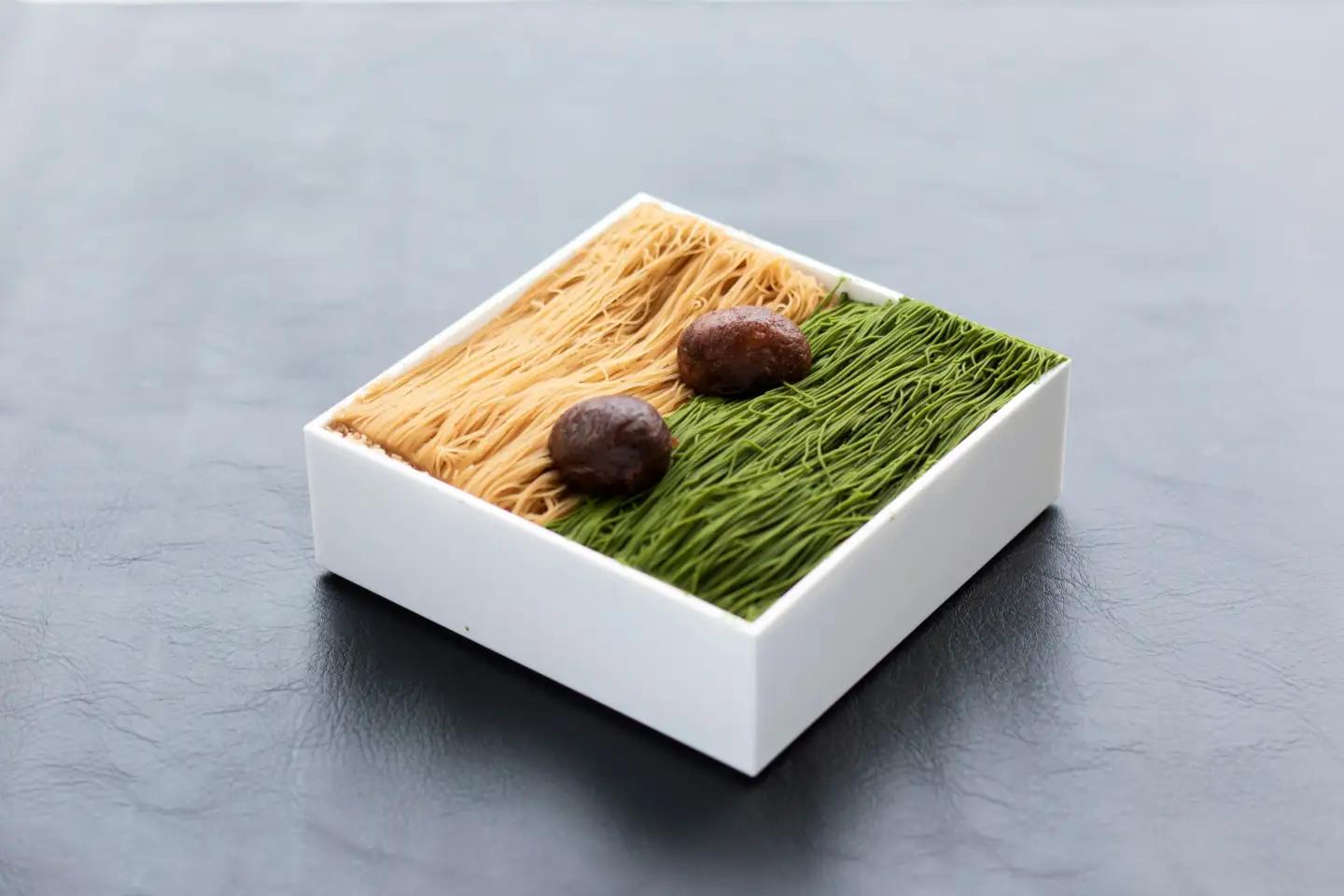 贅沢お重のモンブラン ハーフ【栗×抹茶】1箱 モンブラン