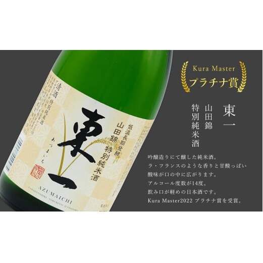 《The SAGA 認定酒》 さがん酒 Kura Masterプラチナ賞 東一 山田錦 特別純米酒 / 宮の松 純米吟醸酒 720ml×2本 【佐嘉蔵屋】佐賀 有田町 山田錦 特別純米 宮の松 純米吟