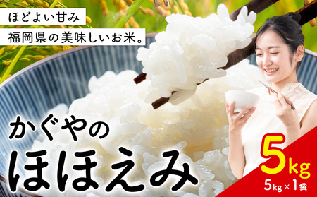 米 かぐやのほほえみ 5kg 白米 《7-14営業日以内に出荷(土日祝を除く)》 福岡県 小竹町 お米 ブレンド米 国産
