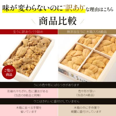 ふるさと納税 北斗市 「うにむらかみ」無添加生うに　訳ありバラ詰め　200g |  | 01