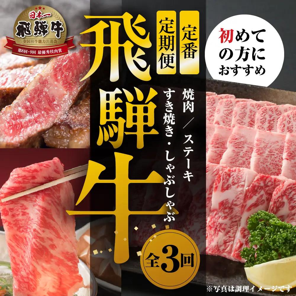 飛騨牛 定期便 おすすめ全3回 定期便
