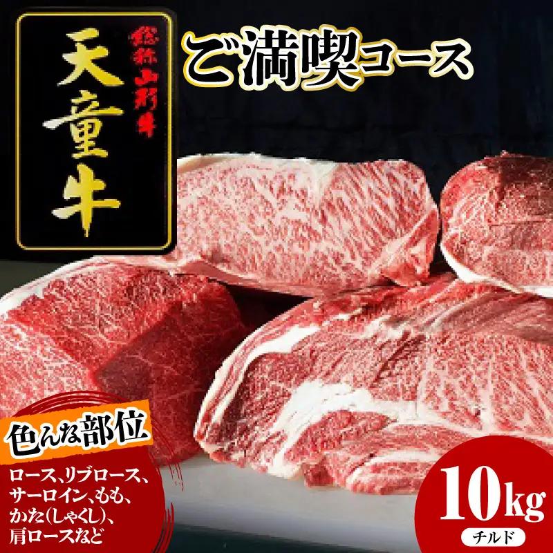天童牛 ご満喫コース 約 10kg チルド ブランド牛 肉 山形牛
