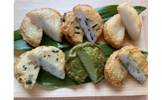 988伊勢志摩さつま揚げ（6種類各3枚）　伊勢志摩 伊勢 さつま揚げ 練り物 保存料無添加 伊勢志摩の食材 蒲鉾 贈答 お土産 伊勢茶 伊勢いも ねぎらいネギ しらす あおさ ひじき