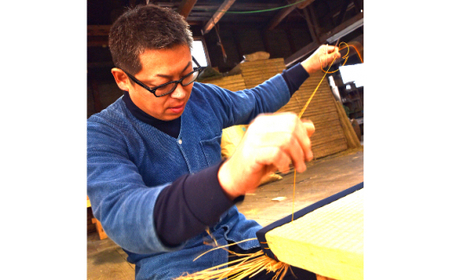 畳製作技能、日本一!加美町の畳職人が作る畳和雑貨/茣蓙・ランチョンマット(G花柄)・畳コースター [佐々木畳工業 宮城県 加美町 44581407]ランチョンマット コースター い草 手作り 4458
